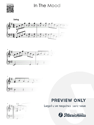 In The Mood I Piano Tutorial for Late Beginners I Easy Sheet Music by Alicja Urbanowicz - Sheet Music