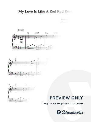 My Love Is Like A Red Red Rose