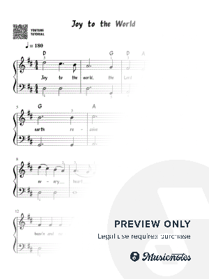 Joy to the World | Easy Piano | Christmas Carol | Simplified Arrangement for Beginner Pianists | Simple Sheet Music | Lyrics, Fingering, Chords Included | Beginner Version | Piano | Keyboard | Easy Arrangement | Video Tutorial | Holiday Carol Song