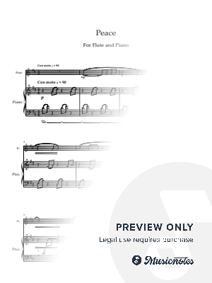  "Peace" for Flute and Piano
