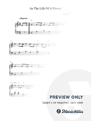 As the Life of a Flower