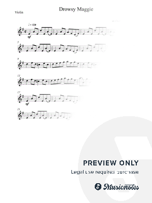 Drowsy Maggie - Irish Reel (from the Titanic Movie) - Solo Violin