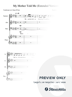 My Mother Told Me - [SATB Choral Extended Version + Original Verses]