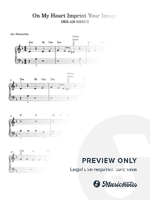 On My Heart Imprint Your Image [Quick Learn Solo - Very Easy Beginner] DER AM KREUZ