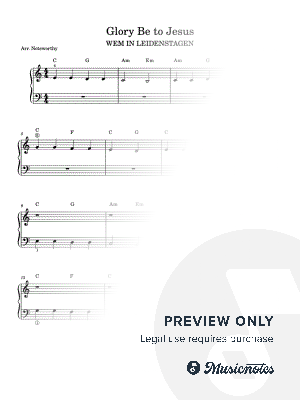 Glory Be to Jesus [Quick Learn Solo - Very Easy Beginner] WEM IN LEIDENSTAGEN