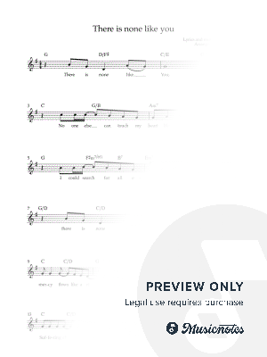 There Is None Like You by Kåre Øgreid - Sheet Music