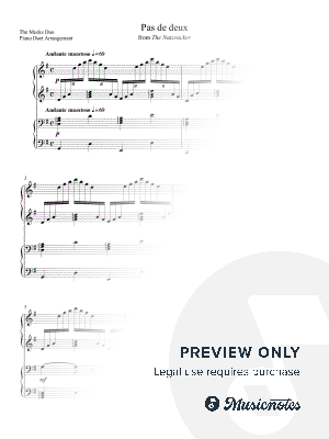 Pas de deux from The Nutcracker by The Meeks Duo - Sheet Music