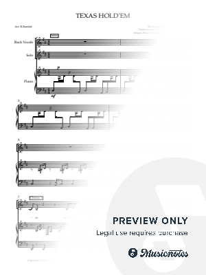 TEXAS HOLD 'EM by Ramful Rayan - Sheet Music