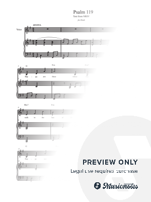 Psalm 119 by Chris - Sheet Music