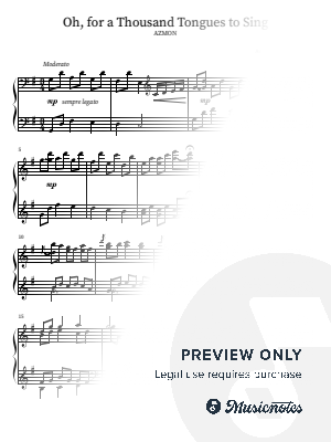 Oh, For A Thousand Tongues to Sing by Melissa Blanton - Sheet Music