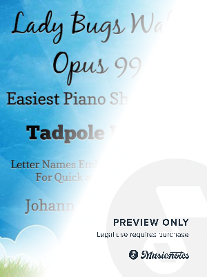  Lady Bugs Waltz Opus 99 Easiest Piano Sheet Music 2nd Edition