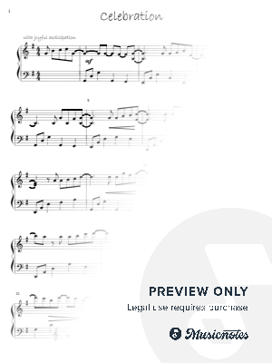 Celebration by Jean Hilbert - Sheet Music