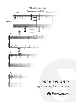 Dimash When I've got you - Piano cover