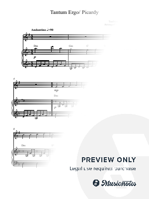 Tantum Ergo/ Picardy (Let All Mortal Flesh Keep Silent)