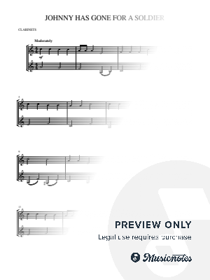 Johnny Has Gone for a Soldier (clarinet duet)