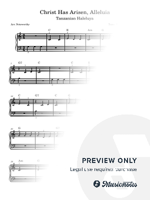 Christ Has Arisen, Alleluia (Tanzanian Haleluya) [Quick Learn Solo - Very Easy Beginner] (Easter Hymn) by Noteworthy - She...