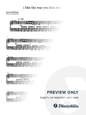 i like the way you kiss me by TutorialsByHugo - Sheet Music