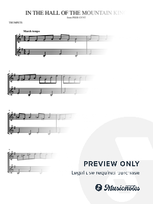 In the Hall of the Mountain King (trumpet duet)