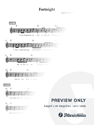 Fortnight [Lead Sheet, in C]