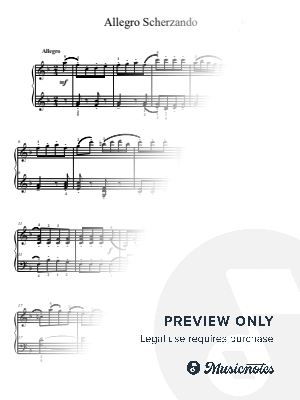 Haydn Allegro Scherzando by Benjamin Choupak - Sheet Music