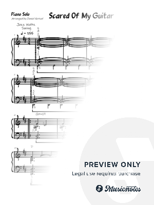 Scared Of My Guitar - Piano Solo