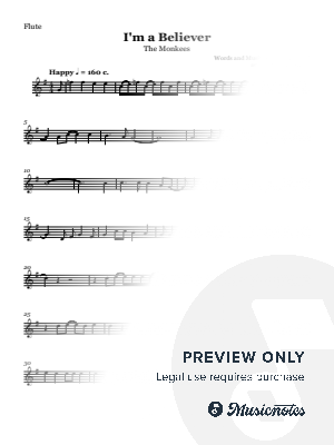 I'm a Believer by Sheet Music Boss - Sheet Music