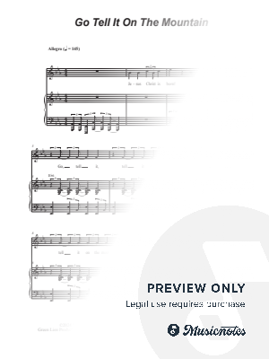 Go Tell It On The Mountain (Vocal solo) by Stephen DeCesare - Sheet Music
