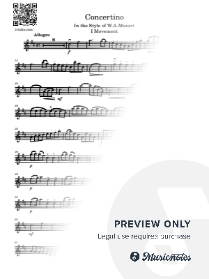 Concertino in Mozart Style I Movement (Allegro) Hans Millies 