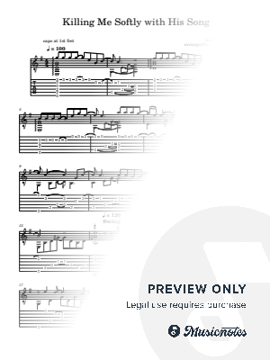 Killing Me Softly with His Song by Adam Szwajcowski - Sheet Music