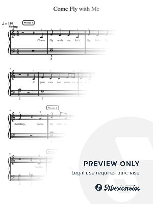 Come Fly with Me - Essentials by Simply Piano - Sheet Music