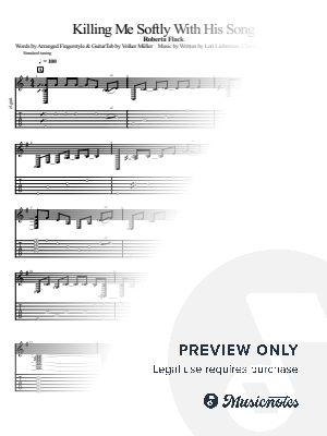 Killing Me Softly with His Song by Volker Müller - Sheet Music