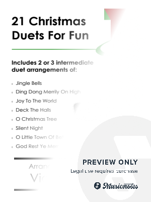21 Christmas Violin and Viola Duets for Fun - various levels