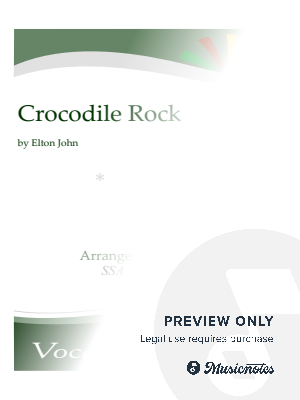 Crocodile Rock - SSA with piano