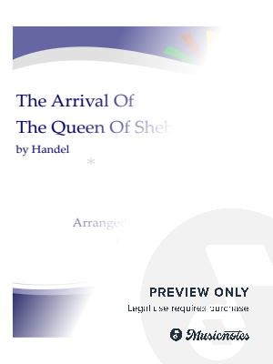The Arrival of the Queen of Sheba - string quartet by Austin Ralphson - Sheet Music