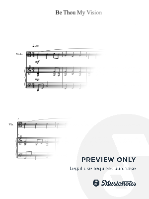  Be Thou My Vision (Viola Solo with Piano Accompaniment) by B. C. Dockery - Sheet Music