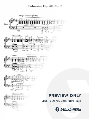 Polonaise Op. 40, No. 2 - Frédéric Chopin