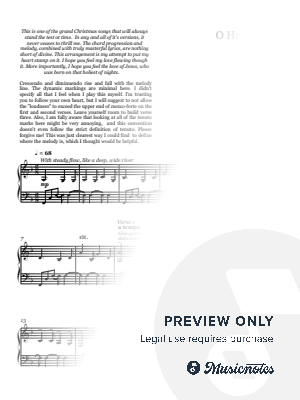 O Holy Night by Andrea Brett - Sheet Music