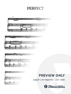 Ed Sheeran • Perfect | violin sheet music w/ piano accompaniment