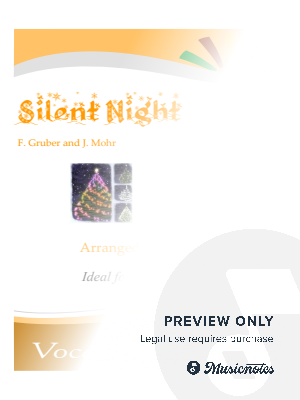 Silent Night - a cappella easy 2-part voices, for junior choir by Austin Ralphson - Sheet Music