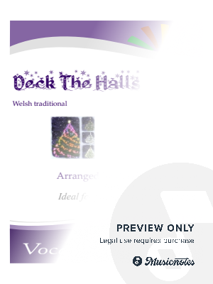 Deck The Halls - a cappella easy 2-part voices, for junior choir