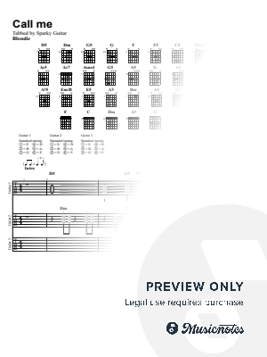 Call Me by SparkyGuitar - Sheet Music