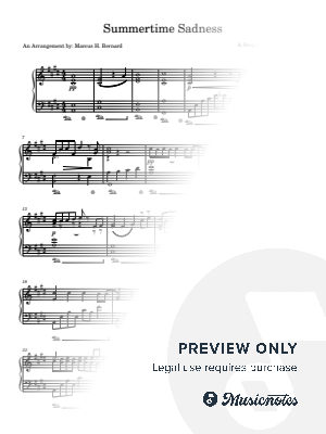 Summertime Sadness [Advanced Piano Solo]