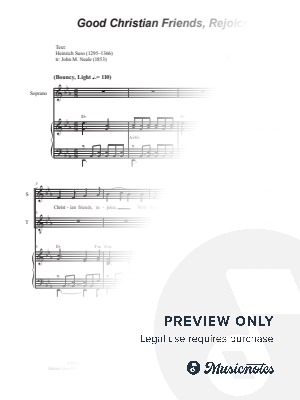 Good Christian Friends, Rejoice (Duet for Soprano and Tenor solo) by Stephen DeCesare - Sheet Music