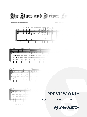 The Stars and Stripes Forever (arranged for accordion) by Manuela Rosa - Sheet Music