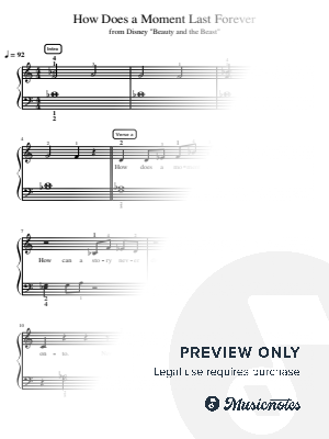How Does a Moment Last Forever - Intermediate by Simply Piano - Sheet Music
