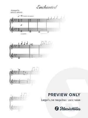Enchanted by Kelly Angle - Sheet Music