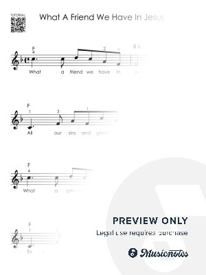 What a Friend We Have in Jesus - Piano Tutorial for Beginners I Easy Hymn Sheet Music  by Alicja Urbanowicz - Sheet Music