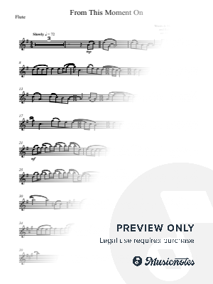 From This Moment On - Shania Twain - FLUTE (full version, original key)