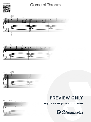 Game of Thrones I Piano Tutorial I Easy Sheet Music for Beginners by Alicja Urbanowicz - Sheet Music