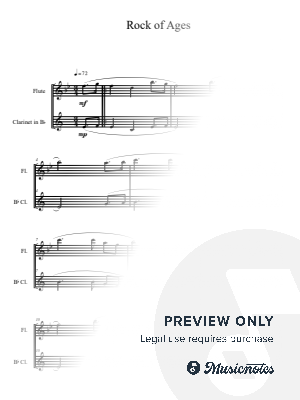  Rock of Ages (Flute and Clarinet Duet)